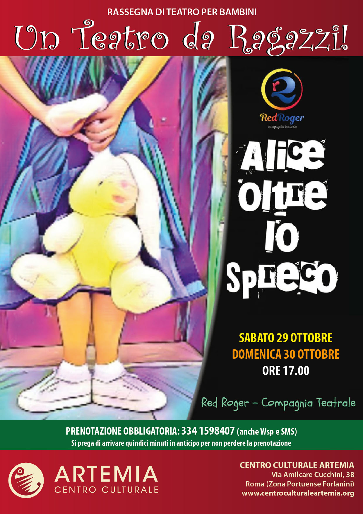 Alice Oltre lo Spreco – Rassegna Teatrale “Un Teatro da Ragazzi”