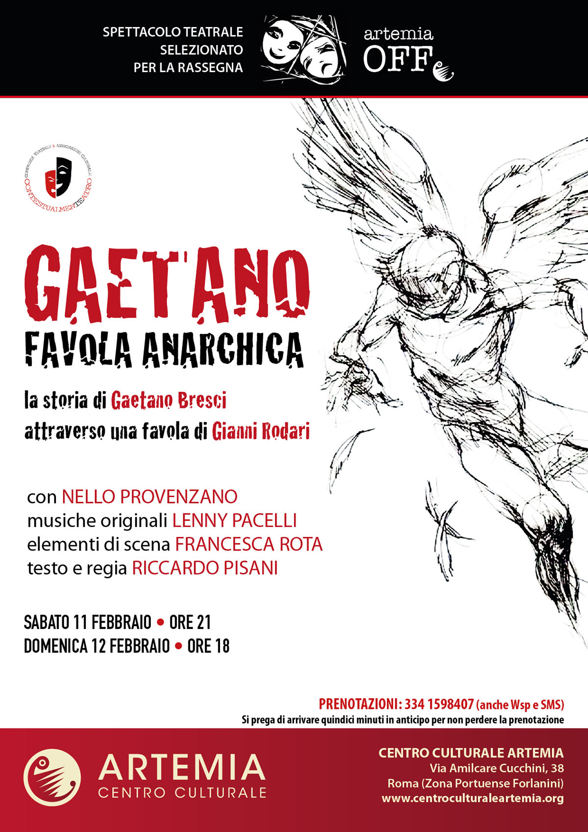 Gaetano, Favola Anarchica – Rassegna “Artemia OFF”