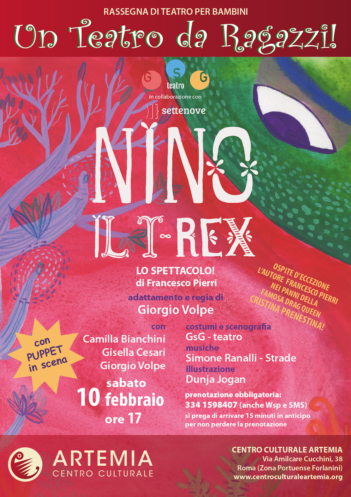 Nino il T-Rex – Rassegna “Un Teatro da Ragazzi”