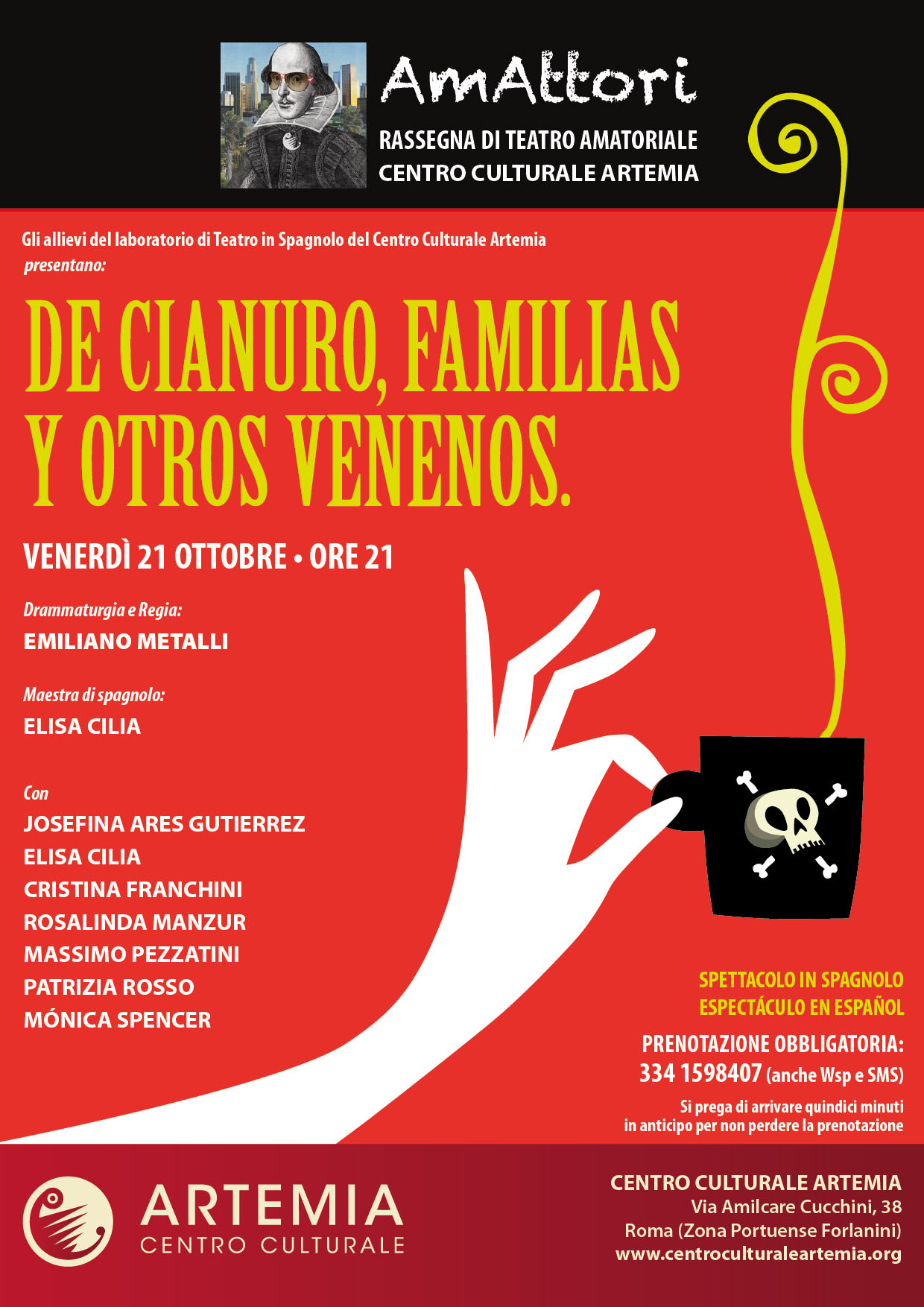 De Cianuro, Familias y Otros Venenos – “AmAttori” Rassegna di Teatro Amatoriale